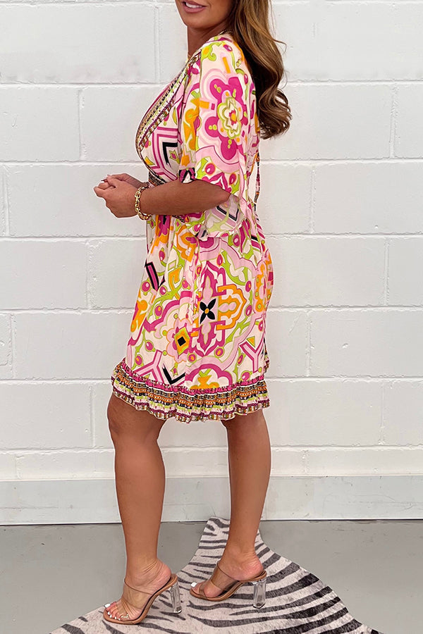 Rachel Jumpsuit med trendy sommertryk