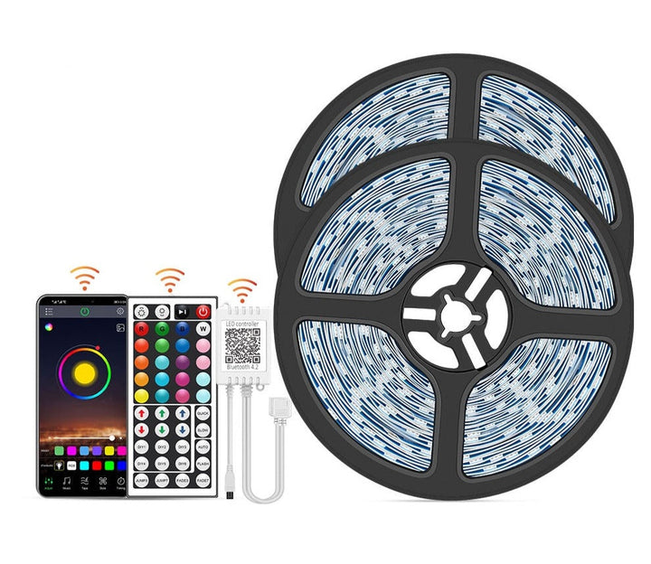 10M LED Stripelys med Fargeskift og Appstyring
