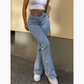 Hortensia - Fleecefôrede slankejeans for dame