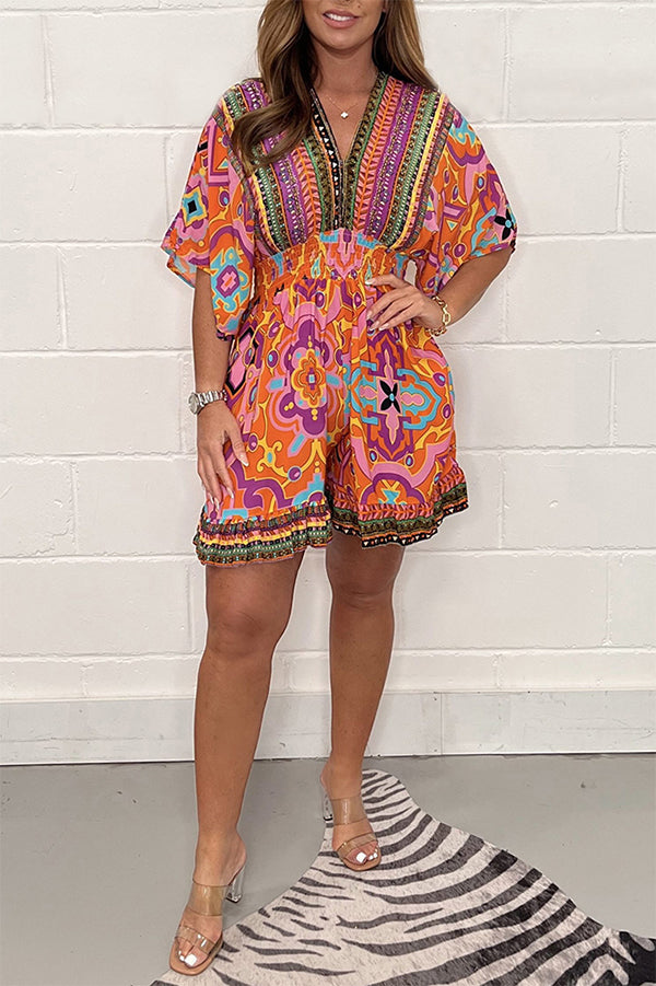 Rachel Jumpsuit med trendy sommertryk