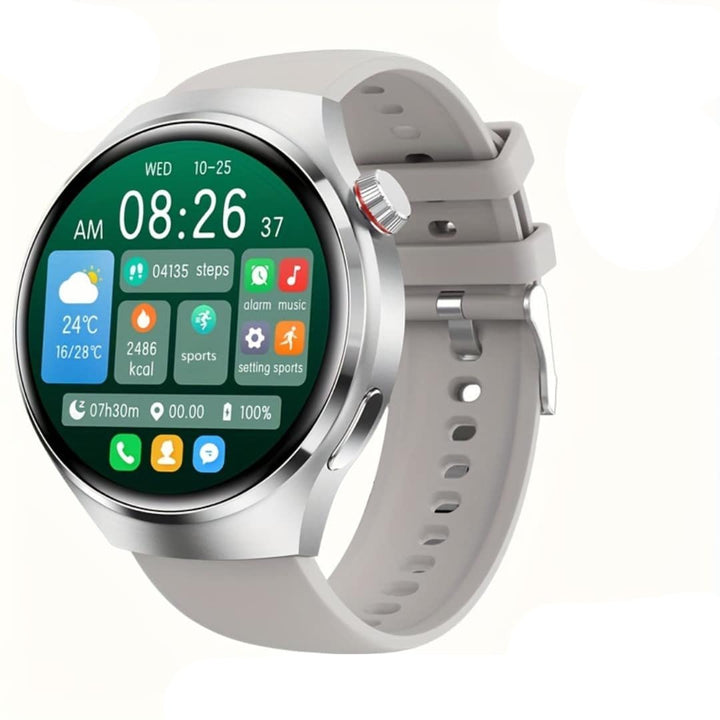 Smartklokke 4 PRO for menn med AMOLED og trådløs samtale