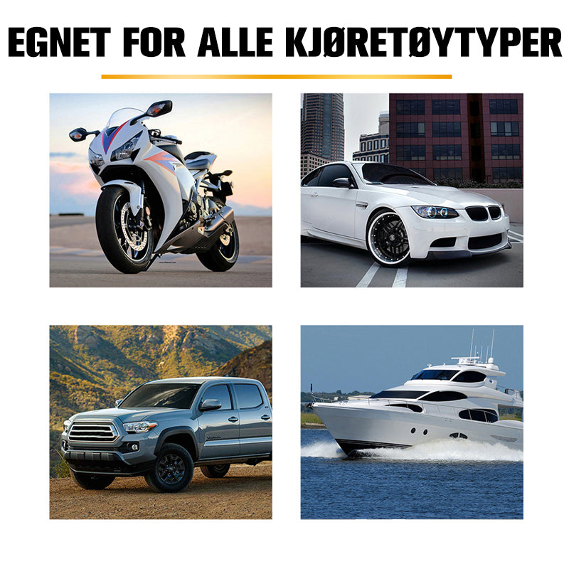 3 i 1 Bilpleiespray - Hurtig, Effektiv, Høybeskyttelse
