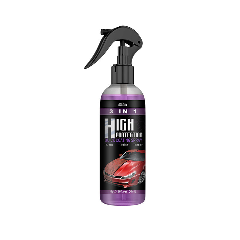 3 i 1 Bilpleiespray - Hurtig, Effektiv, Høybeskyttelse