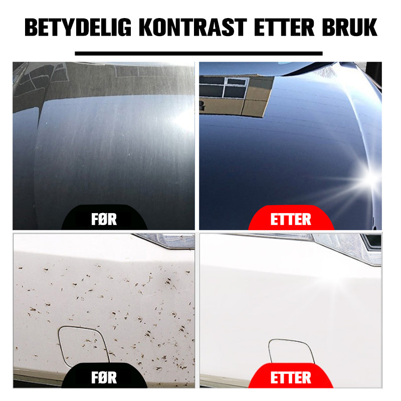 3 i 1 Bilpleiespray - Hurtig, Effektiv, Høybeskyttelse