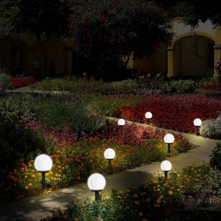 3-Pak Hagebelysning LED Solar Globe – Vanntett &amp; Stilig