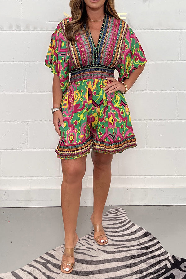 Rachel Jumpsuit med trendy sommertryk