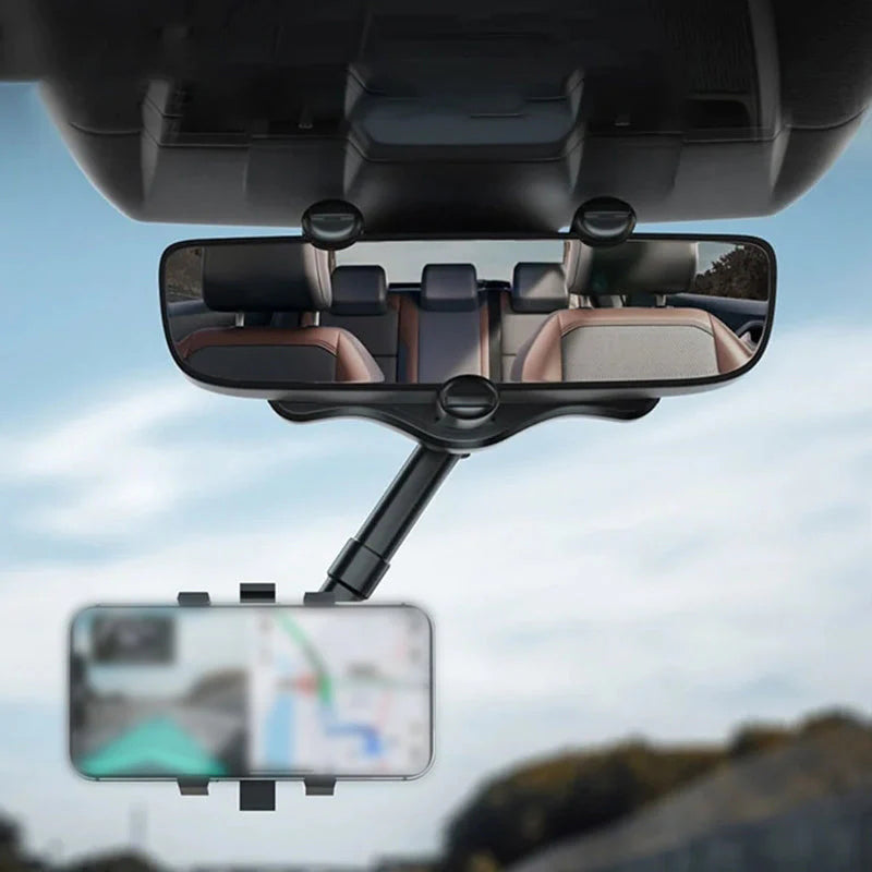 360° Roterbart Bilbakspeiltelefonholder - Multifunksjonell