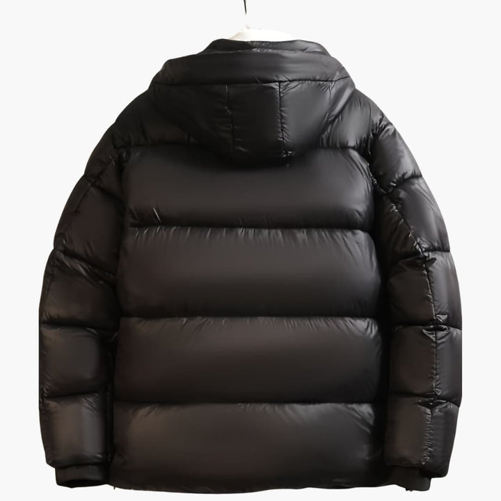 Stilig casual vinterjakke for menn tykk varm med hette