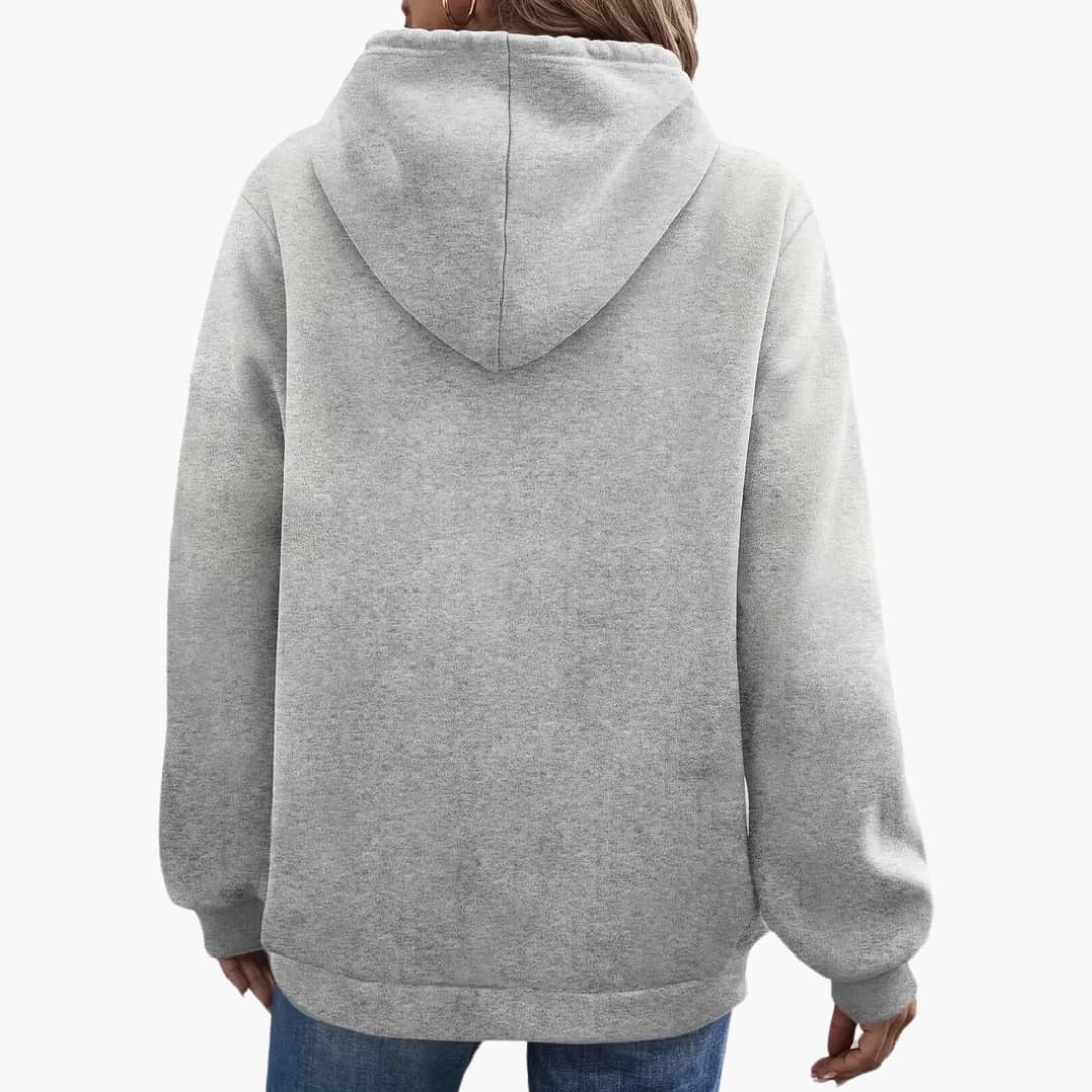 Caroline - Stilig Smile Graphic Hoodie for kvinner
