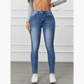 Gabriela - Skinny jeans i varm fleece til dame