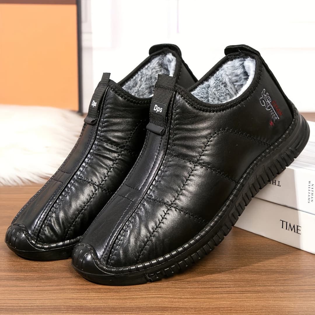 Carlos - Koselige Fleece-fôrede Slip-On Sneakers for Menn