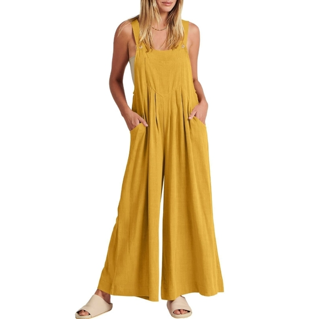 Valeska Plus-size jumpsuit med vide ben