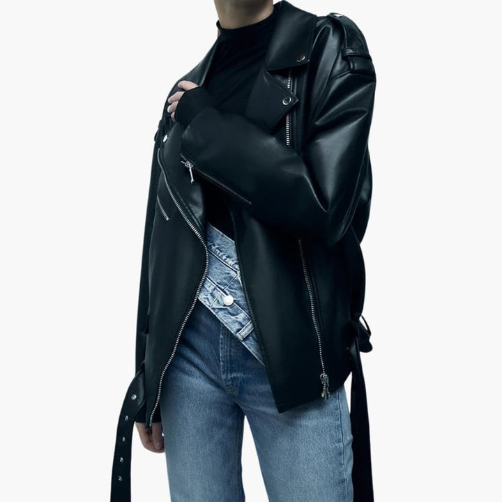 Alexa - Trendy bikerjakke til dame