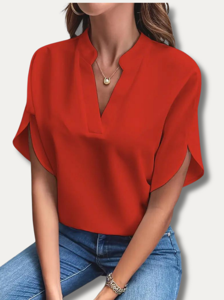 LIV - Bluse med splitmouw