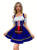 Oktoberfest Dirndl-kjole med sløyfe for kvinner