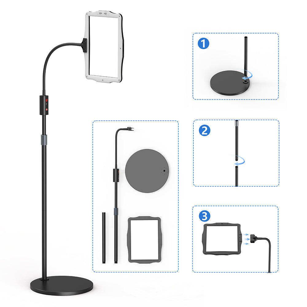 Gulvlampe med Forstørrelsesglass – Perfekt for Detaljarbeid