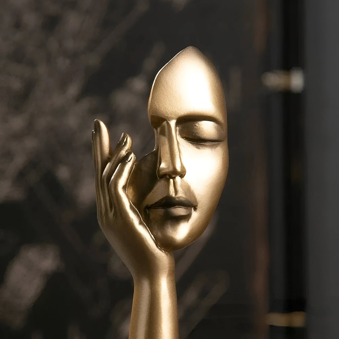 Abstrakt Tenker Skulptur for Moderne Hjem