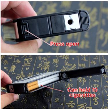 Automatisk Sigarettetui med Integrert Lighter