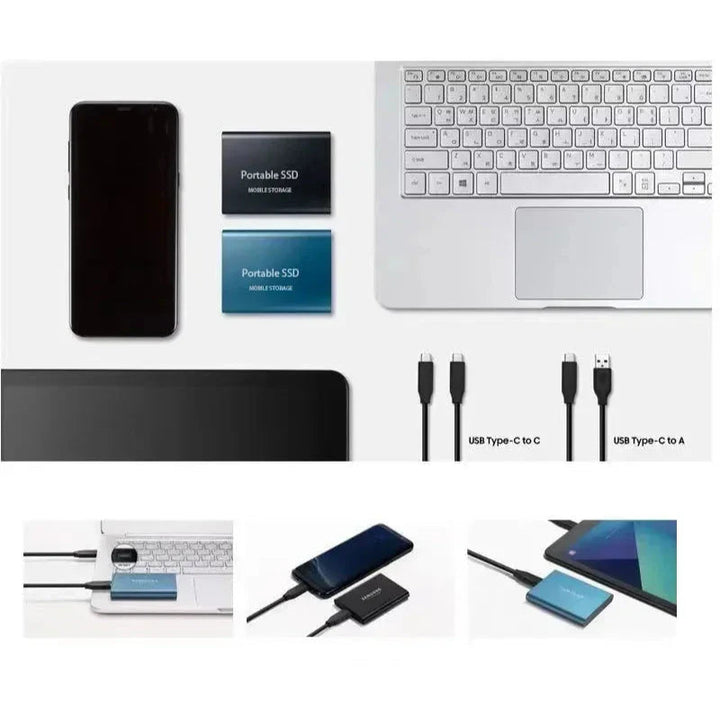 Bærbar Høyhastighets SSD Lagring, USB-C 1050MB/s (64GB)