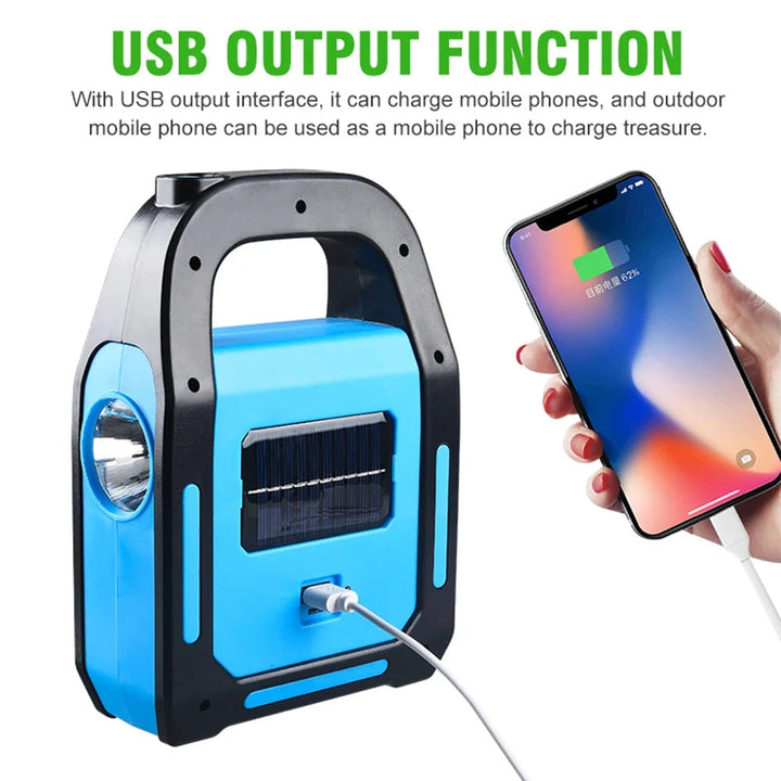 Utendørs Bærbar Campinglanterne med USB &amp; Powerbank Funksjon