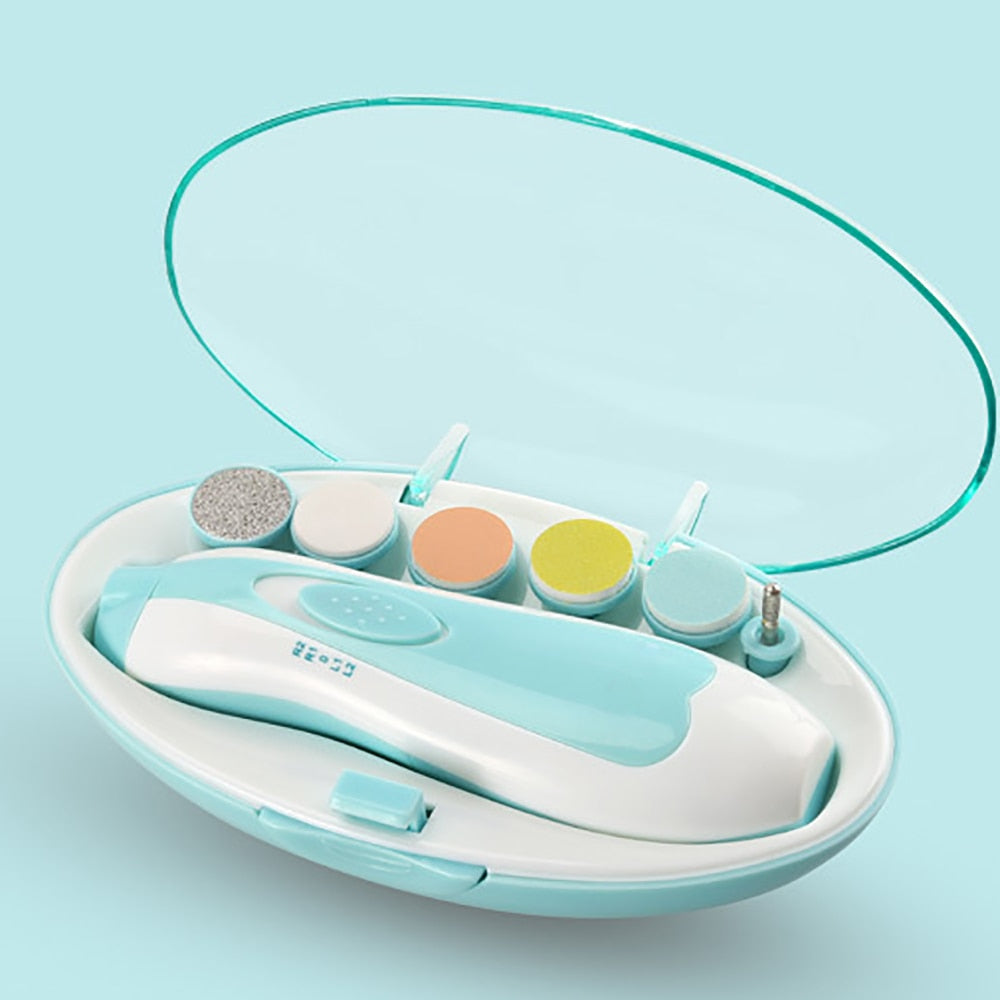 Baby Elektrisk Negletrimmer med LED-Lys