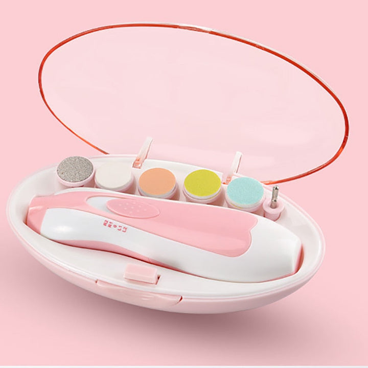 Baby Elektrisk Negletrimmer med LED-Lys