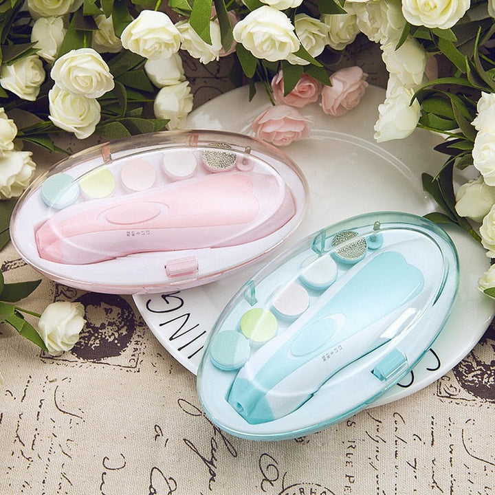 Baby Elektrisk Negletrimmer med LED-Lys