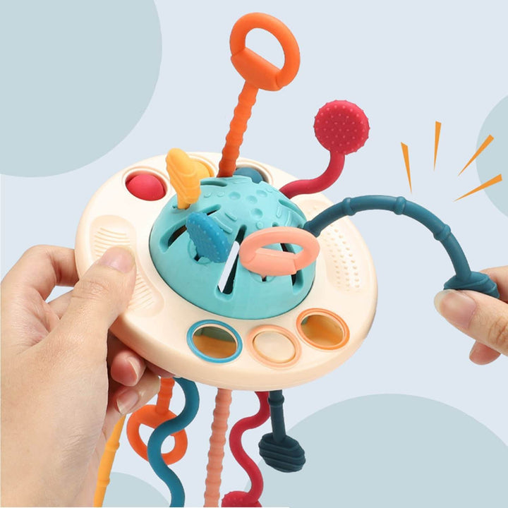 Baby Silikon UFO Sensorisk Trekkleke