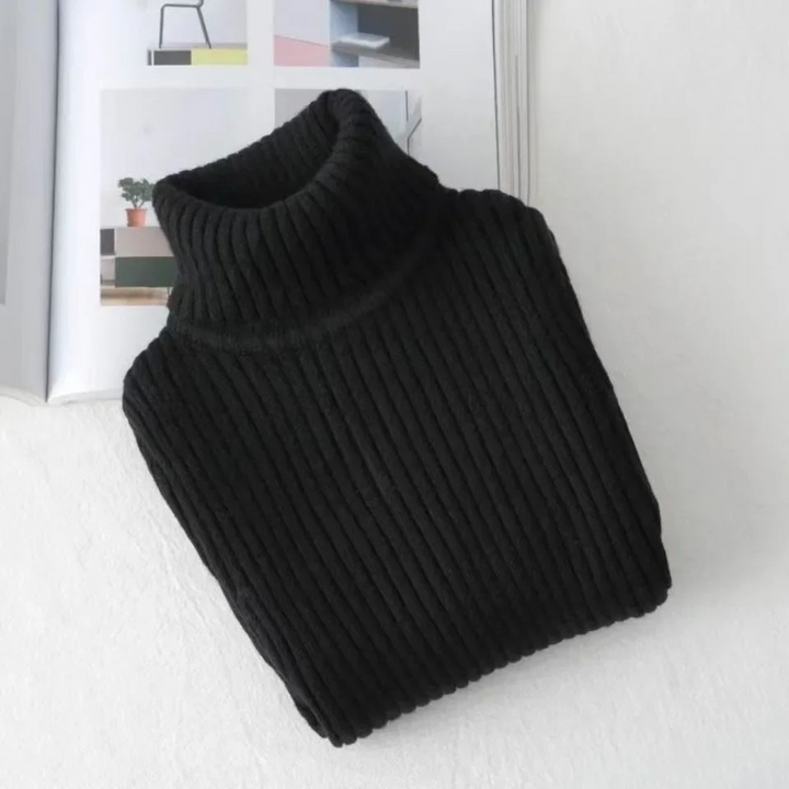 Barnestrikket Turtleneck Genser for Vinter