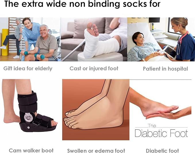 Unisex Ekstra Brede Sokker for Maksimal Komfort