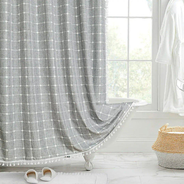 Boho Dusjforheng for Kvinner med Dusker – Elegant Badestil