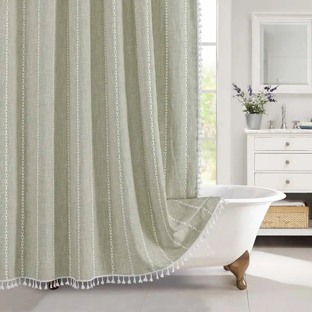 Boho Dusjforheng for Kvinner med Dusker – Elegant Badestil