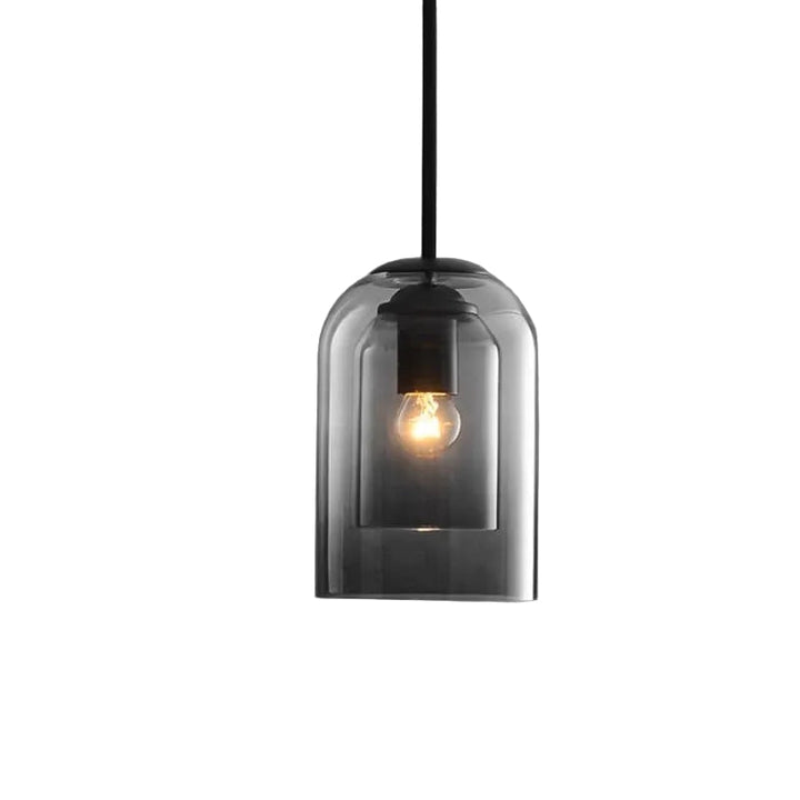 Dobbel Glass Pendellampe – Elegant Belysning for Hjemmet