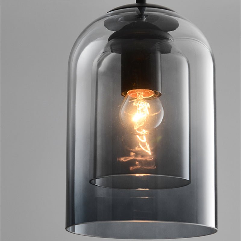 Dobbel Glass Pendellampe – Elegant Belysning for Hjemmet