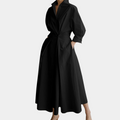 Elegant sommer damekjole | Langermet V-utringning