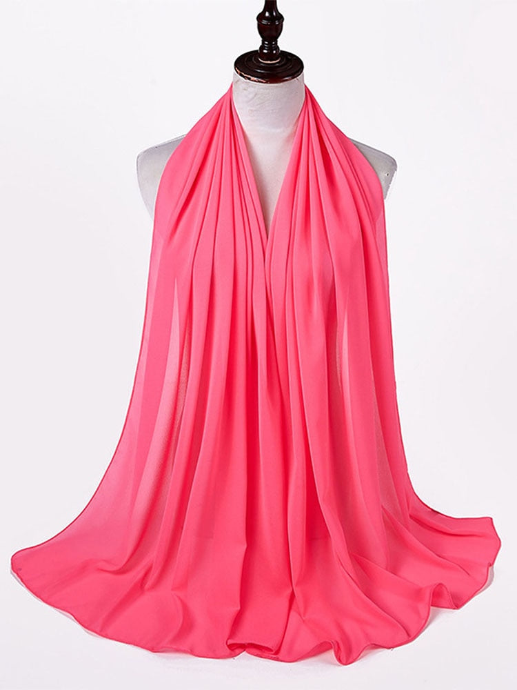 Elegant Chiffon Hijab Pannebånd for Kvinner