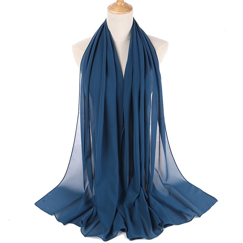 Elegant Chiffon Hijab Pannebånd for Kvinner