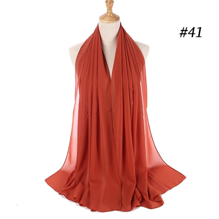 Elegant Chiffon Hijab Pannebånd for Kvinner