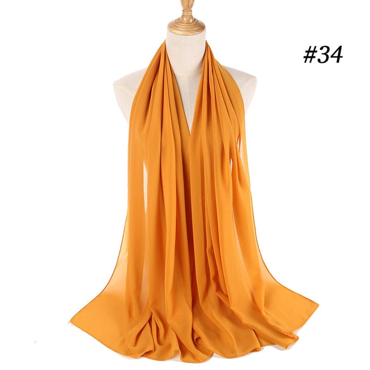 Elegant Chiffon Hijab Pannebånd for Kvinner