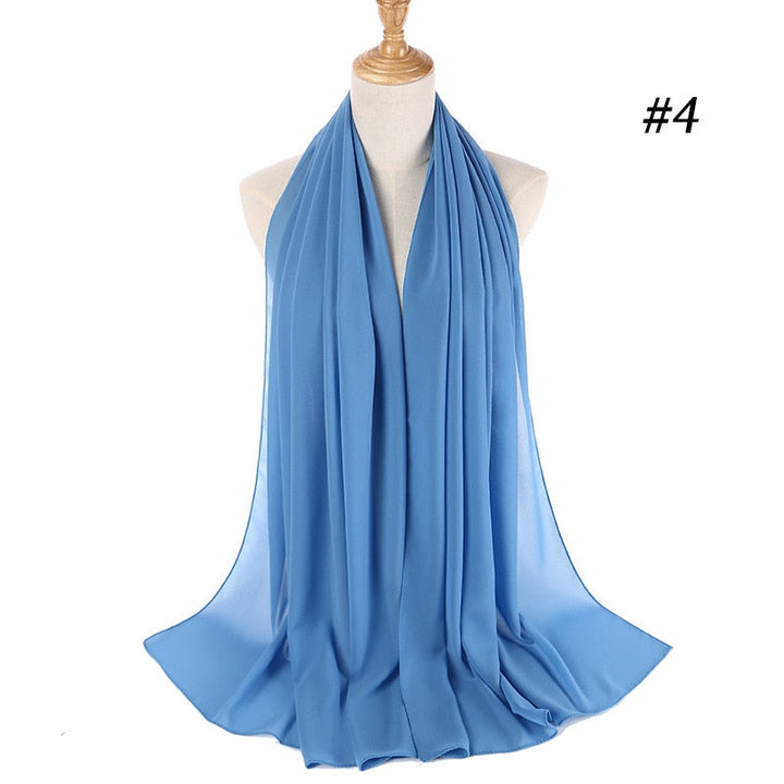 Elegant Chiffon Hijab Pannebånd for Kvinner