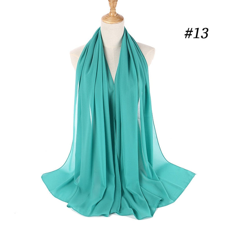 Elegant Chiffon Hijab Pannebånd for Kvinner