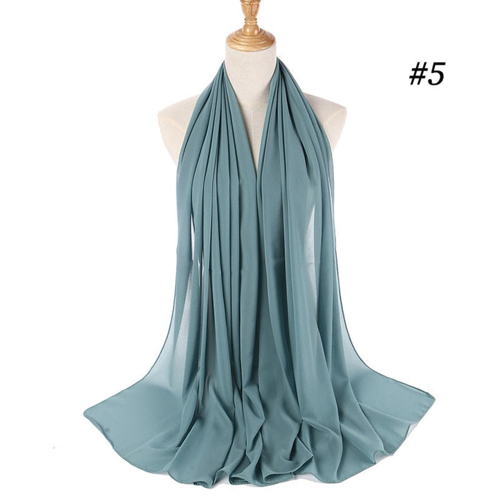 Elegant Chiffon Hijab Pannebånd for Kvinner