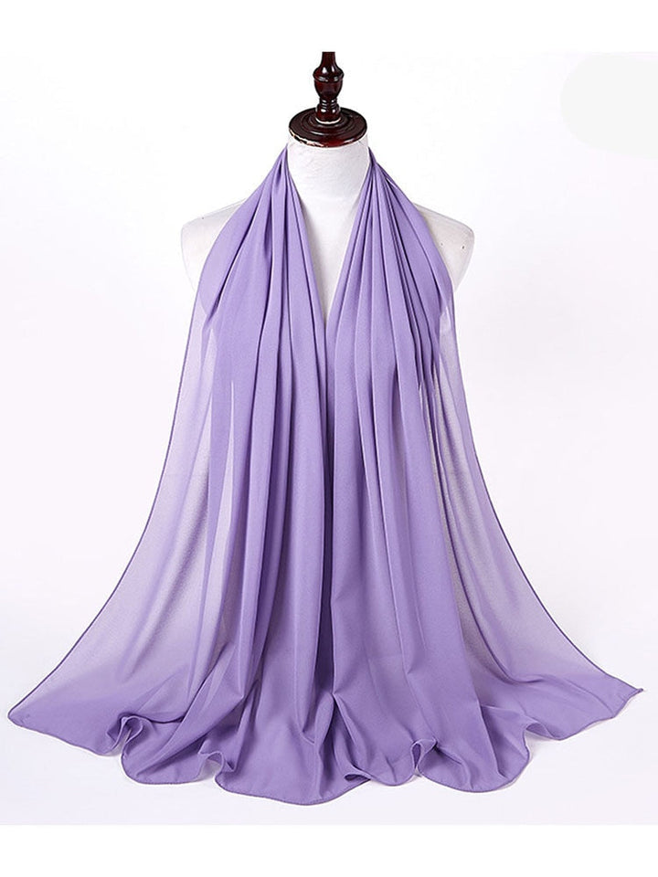 Elegant Chiffon Hijab Pannebånd for Kvinner