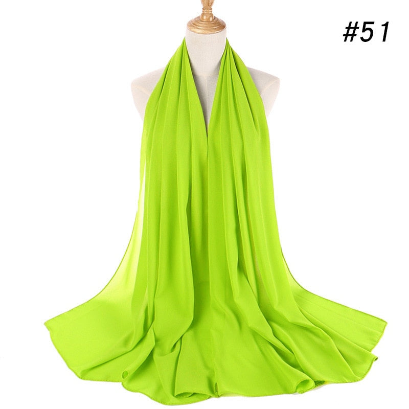 Elegant Chiffon Hijab Pannebånd for Kvinner