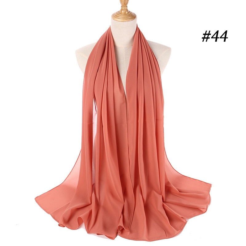 Elegant Chiffon Hijab Pannebånd for Kvinner
