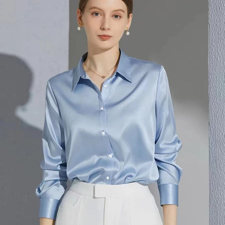 Damebluse med Reverskrage – Elegant og Komfortabel
