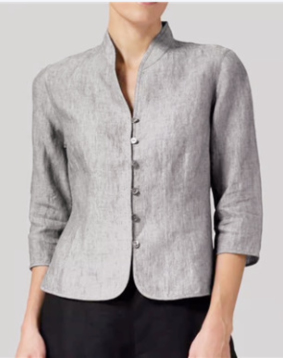 Damebluse med Ståkrage – Elegant og Allsidig i Flere Farger
