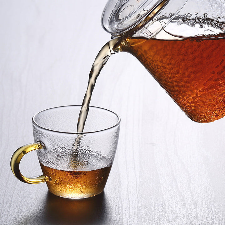 Elegant Tekanne i Glass med Infuser for Perfekte Teøyeblikk