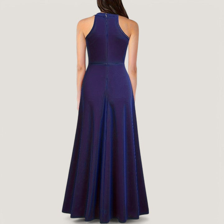 Elegant Halterneck Maxikjole for Kvinner