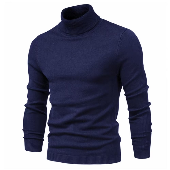 Herres Turtleneck Genser i Klassisk Stil